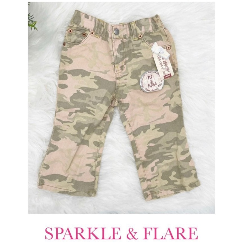 NWT Levi's Fit & Flare Glitter Jeans 24 Months